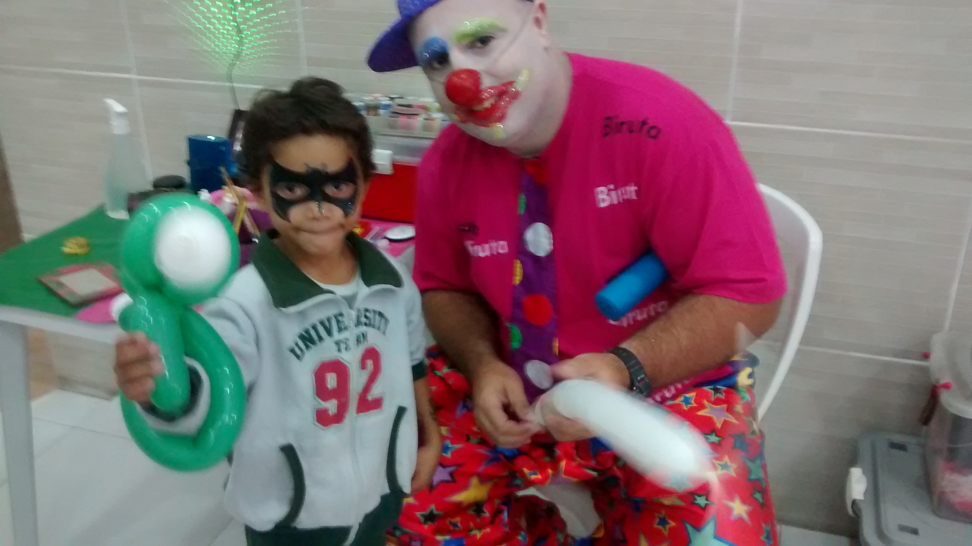 Escultura em Balões Palhaço Biruta - Palhaço SP